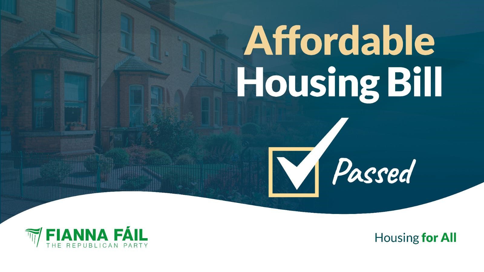 Smith welcomes the passing of the Affordable Housing Bill 2021 ...